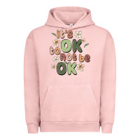 Pigment Salmon it's ok to not be ok Urban Hoodie - MaliasSmallBusiness
