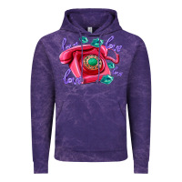 Cloud Purple love balloons and pink valentines telephone Vintage Hoodie - AdoDesignShop