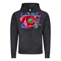 Vintage Black love balloons and pink valentines telephone Vintage Hoodie - AdoDesignShop