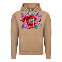 Vintage Coffee love balloons and pink valentines telephone Vintage Hoodie - AdoDesignShop