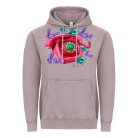 Vintage Zinc love balloons and pink valentines telephone Vintage Hoodie - AdoDesignShop