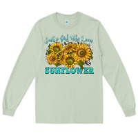Matcha just a girl who loves sunflower Long Sleeve Tee - texasbilliewilder