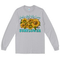 Moon Dust just a girl who loves sunflower Long Sleeve Tee - texasbilliewilder