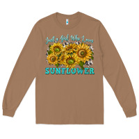 Toasted Coconut just a girl who loves sunflower Long Sleeve Tee - texasbilliewilder