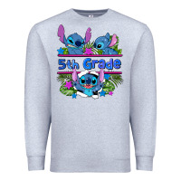 Heather Grey preview flower stitch 5th grade Premium Sweatshirt - AdoDesignShop
