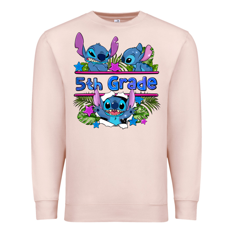 Preview Flower Stitch 5th Grade Premium Sweatshirt by AdoDesignShop | Teevron