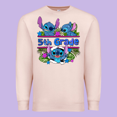 Preview Flower Stitch 5th Grade Premium Sweatshirt Designed By Adodesignshop