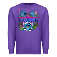 Purple preview flower stitch 5th grade Premium Sweatshirt - AdoDesignShop