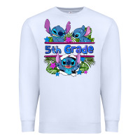 White preview flower stitch 5th grade Premium Sweatshirt - AdoDesignShop