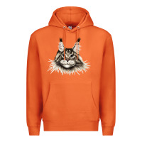 Carrot Maine Coon Cat Face Premium Hoodie - LillyAllenDesigns