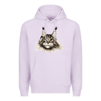 Lilac Maine Coon Cat Face Premium Hoodie - LillyAllenDesigns