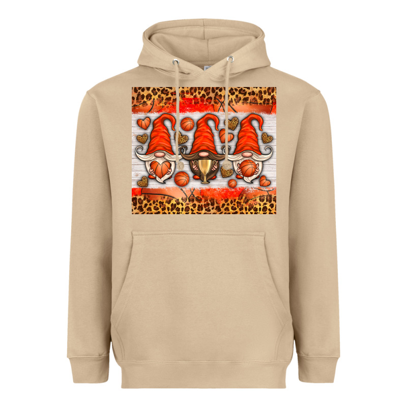 Basketball Gnome Heavyweight Hoodie by HRA Design Shop | Teevron