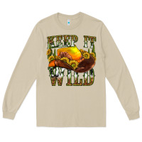 Mushroom keep it wild western Long Sleeve Tee - texasbilliewilder