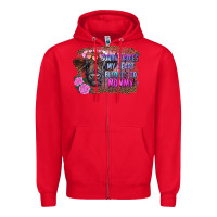 Red sorry ladies my heart belongs to mommy highland calf Zipper Hoodie - RanaPortraitStore