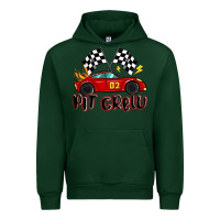 Forest Green pit crew boys birthday race car Urban Hoodie - MaliasSmallBusiness