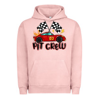 Pigment Salmon pit crew boys birthday race car Urban Hoodie - MaliasSmallBusiness
