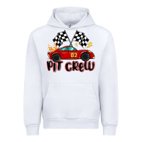 White pit crew boys birthday race car Urban Hoodie - MaliasSmallBusiness