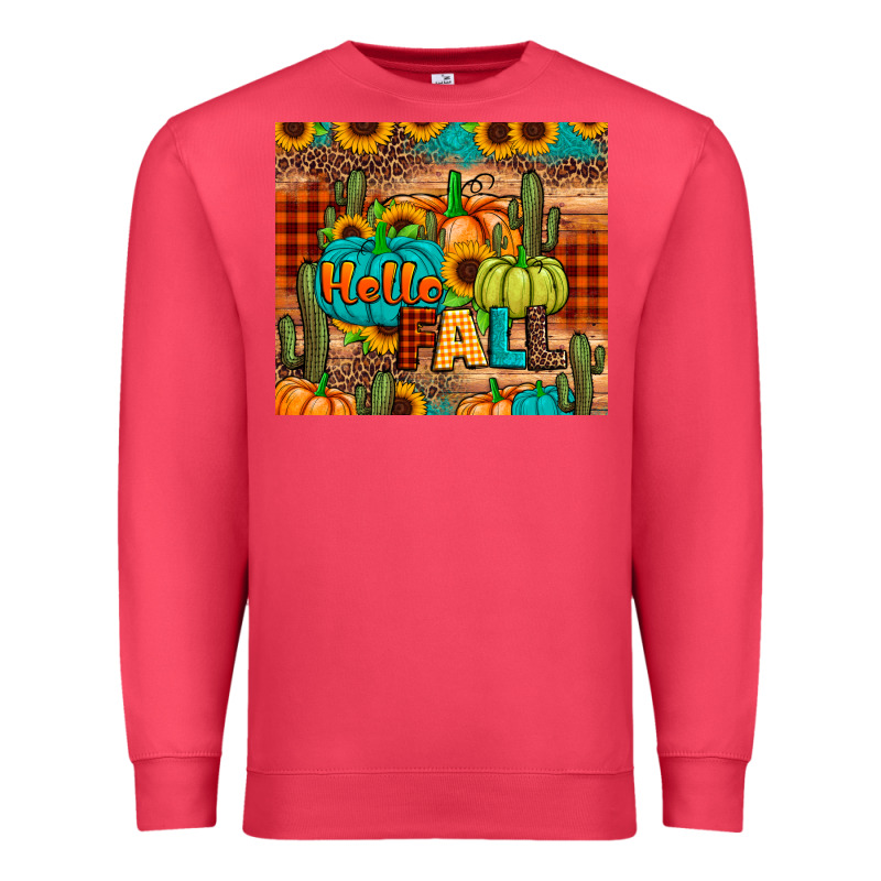 Hello Fall Pumpkin Premium Sweatshirt by JahusDesignShop | Teevron