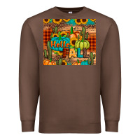 Chestnut hello fall pumpkin Premium Sweatshirt - JahusDesignShop