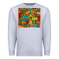 Heather Grey hello fall pumpkin Premium Sweatshirt - JahusDesignShop