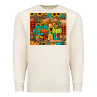 Sandshell hello fall pumpkin Premium Sweatshirt - JahusDesignShop