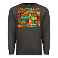 Smoke hello fall pumpkin Premium Sweatshirt - JahusDesignShop
