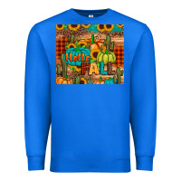 True Royal hello fall pumpkin Premium Sweatshirt - JahusDesignShop