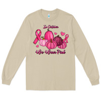 In October We Wear Pink Pumpkins Long Sleeve Tee | Teevron