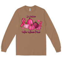 Toasted Coconut In October We Wear Pink Pumpkins Long Sleeve Tee - RanaPortraitStore