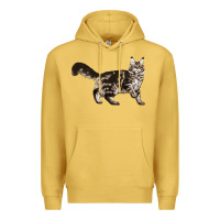 Antique Gold Maine Coon Cat Premium Hoodie - LillyAllenDesigns