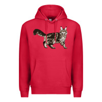 Cardinal Maine Coon Cat Premium Hoodie - LillyAllenDesigns