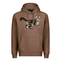 Chestnut Maine Coon Cat Premium Hoodie - LillyAllenDesigns
