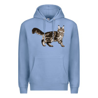 Colony Blue Maine Coon Cat Premium Hoodie - LillyAllenDesigns