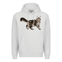 Dove Grey Maine Coon Cat Premium Hoodie - LillyAllenDesigns