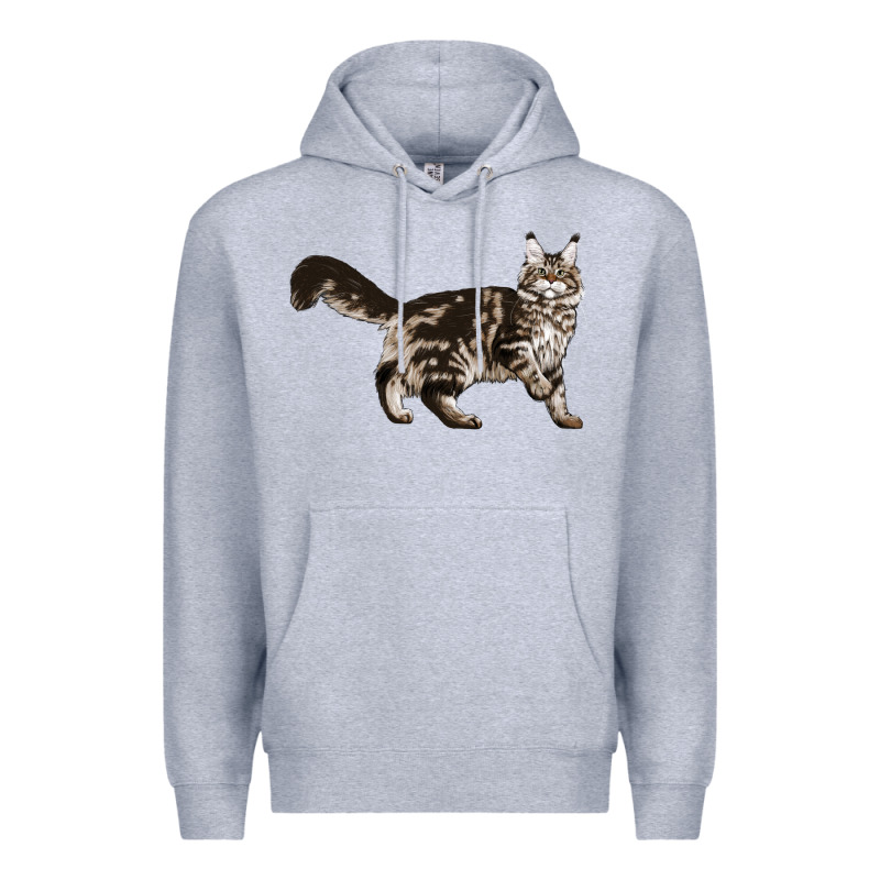 Maine Coon Cat Premium Hoodie by LillyAllenDesigns | Teevron