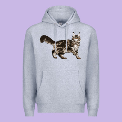 Maine Coon Cat Premium Hoodie Designed By Lillyallendesigns