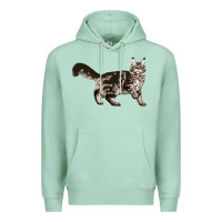 Seafoam Maine Coon Cat Premium Hoodie - LillyAllenDesigns