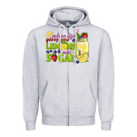 Heather Grey when life gives you lemons add sugar tbw Zipper Hoodie - texasbilliewilder