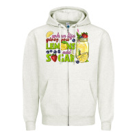 Oatmeal Heather when life gives you lemons add sugar tbw Zipper Hoodie - texasbilliewilder