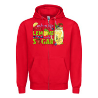 Red when life gives you lemons add sugar tbw Zipper Hoodie - texasbilliewilder