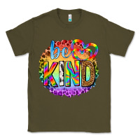 Army Green be kind with heart ballons Classic Tee - texasbilliewilder