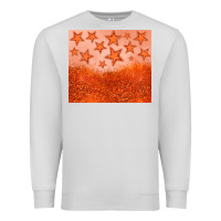 Dove Grey orange glitter star Premium Sweatshirt - JahusDesignShop