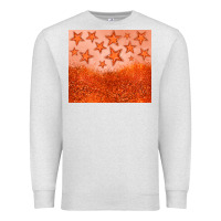 Oatmeal Heather orange glitter star Premium Sweatshirt - JahusDesignShop
