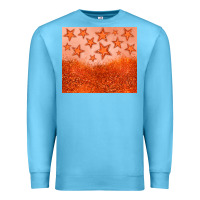 Ocean Blue orange glitter star Premium Sweatshirt - JahusDesignShop