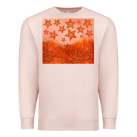 Pale Pink orange glitter star Premium Sweatshirt - JahusDesignShop