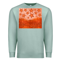 Seafoam orange glitter star Premium Sweatshirt - JahusDesignShop