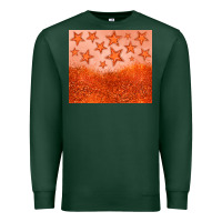 Sports Green orange glitter star Premium Sweatshirt - JahusDesignShop