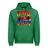 Emerald two fast boys birthday racing car Urban Hoodie - MaliasSmallBusiness