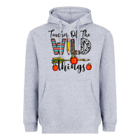 Heather Grey teacher of the wild things Heavyweight Hoodie - CowhideDigitalArt