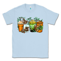 Dusty Blue sloth coffee cups Classic Tee - Zillion Design Studio